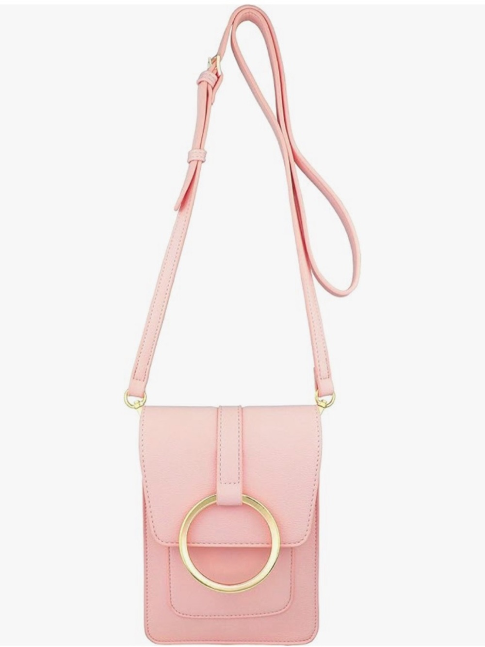 NWT  BRENTANO Vegan Small Flap-over Crossbody/Waist Bag Pink